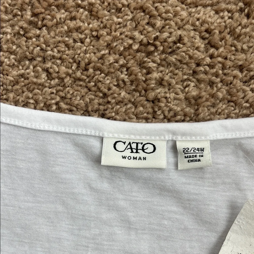 Cato White Sequin Embellished Tank Top - Picture 3 of 6